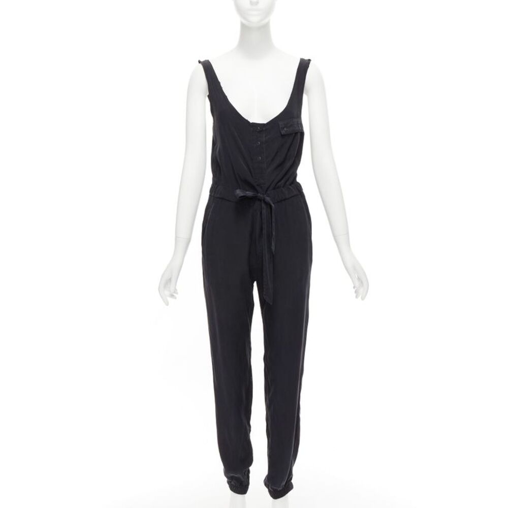 Rag & Bone Silk Belted Jumpsuit